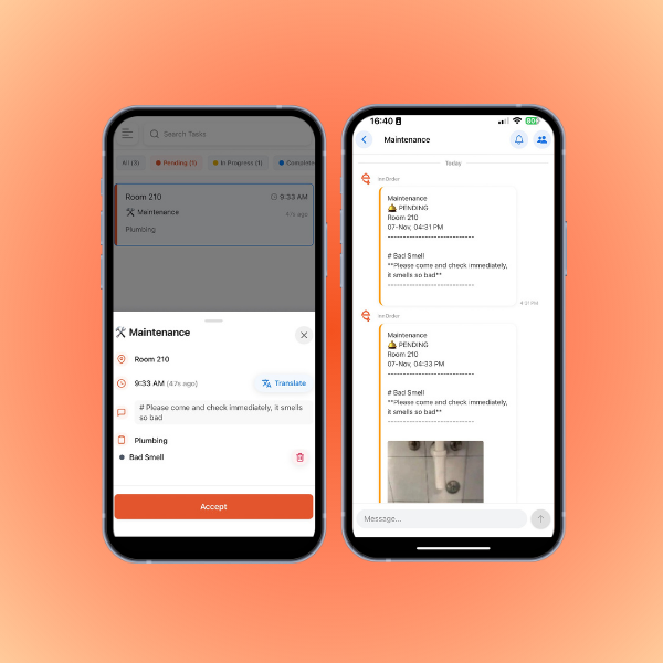 Technician mobile app with work orders