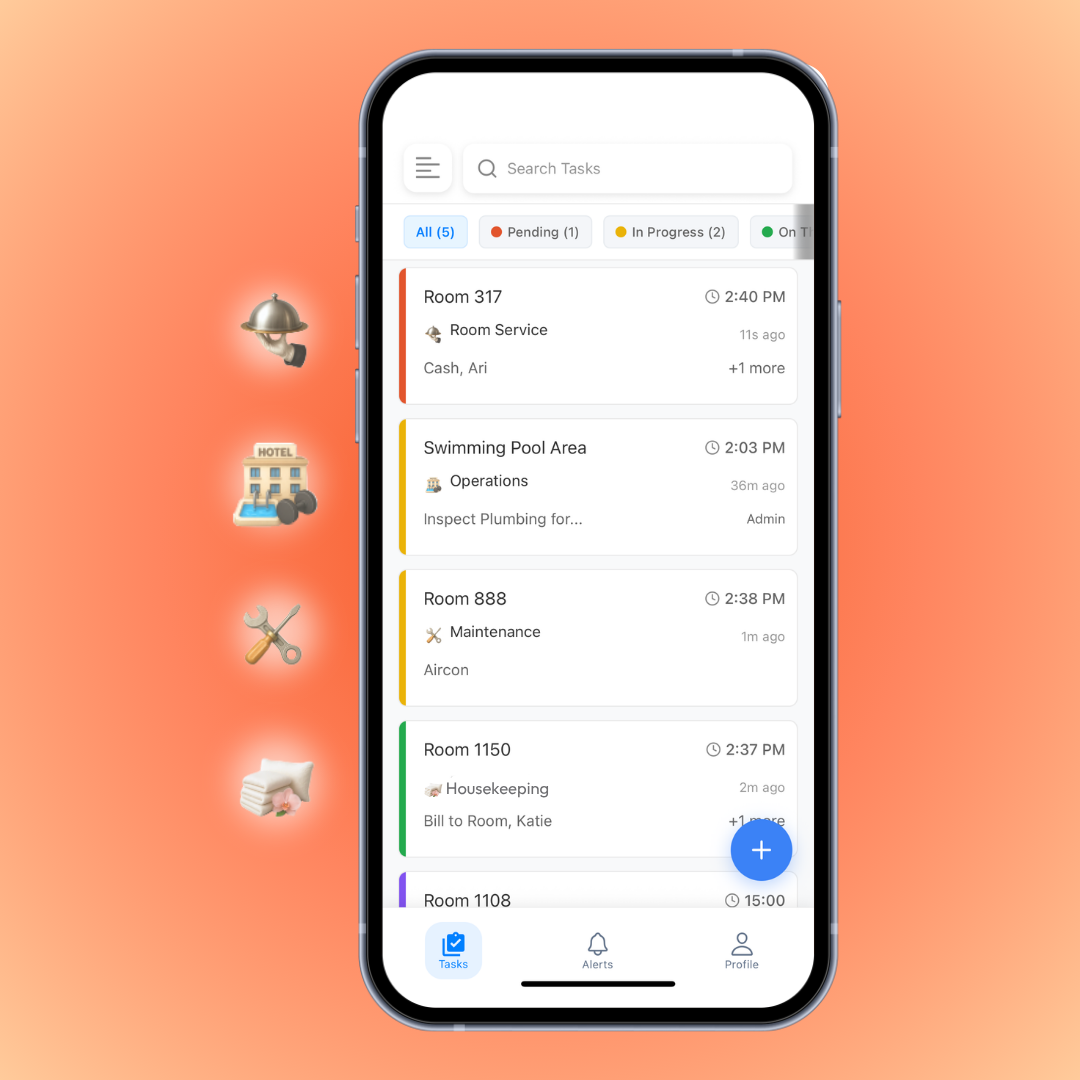 Staff app shared task queue across locations